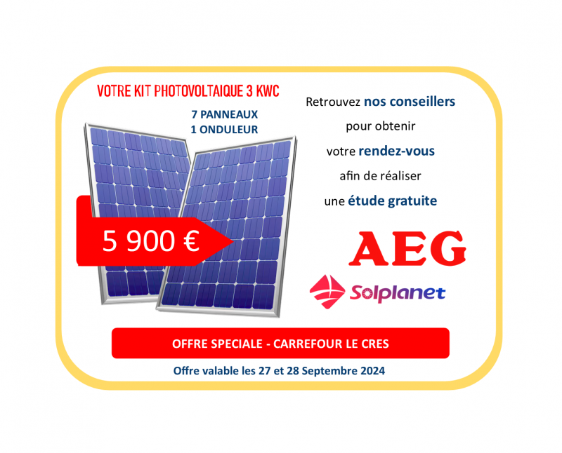 Retrouvez nous au Carrefour le Crès