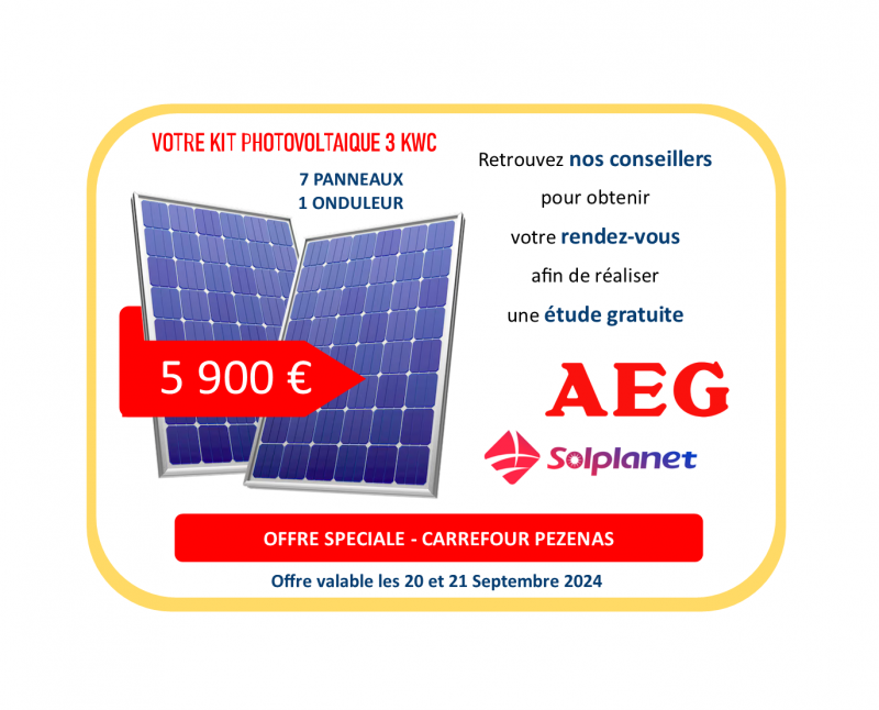 OFFRE EXCEPTIONNELLE 5900 € - Ce Week-end nos conseillers sont à Pezenas