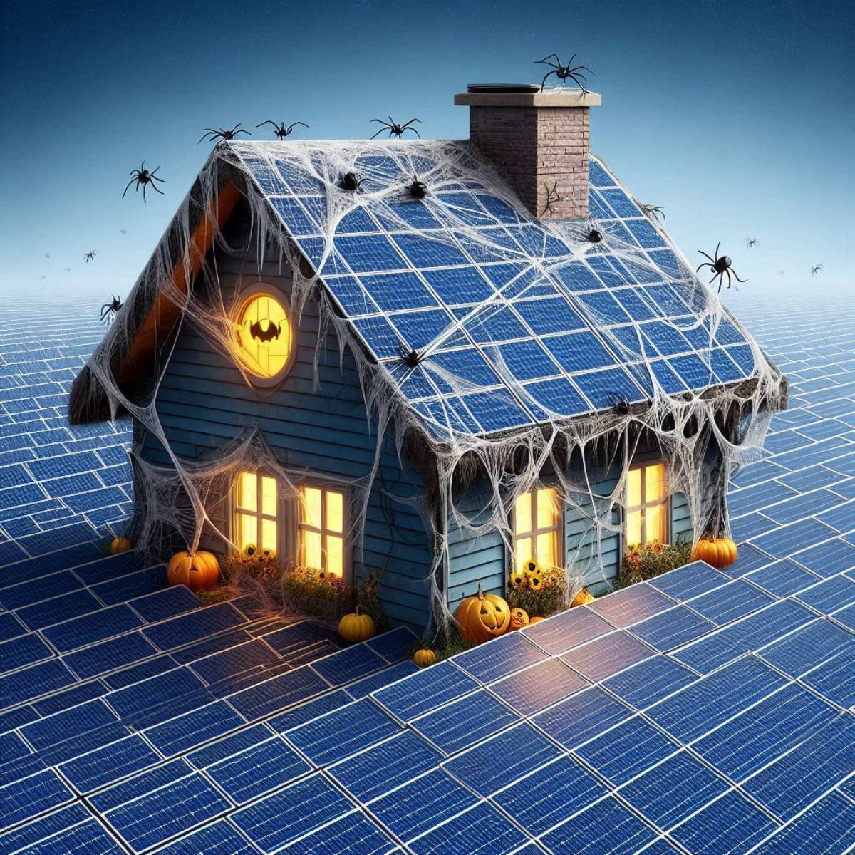 Bientôt Halloween ! Pensez à l'entretien de vos panneaux photovoltaïques