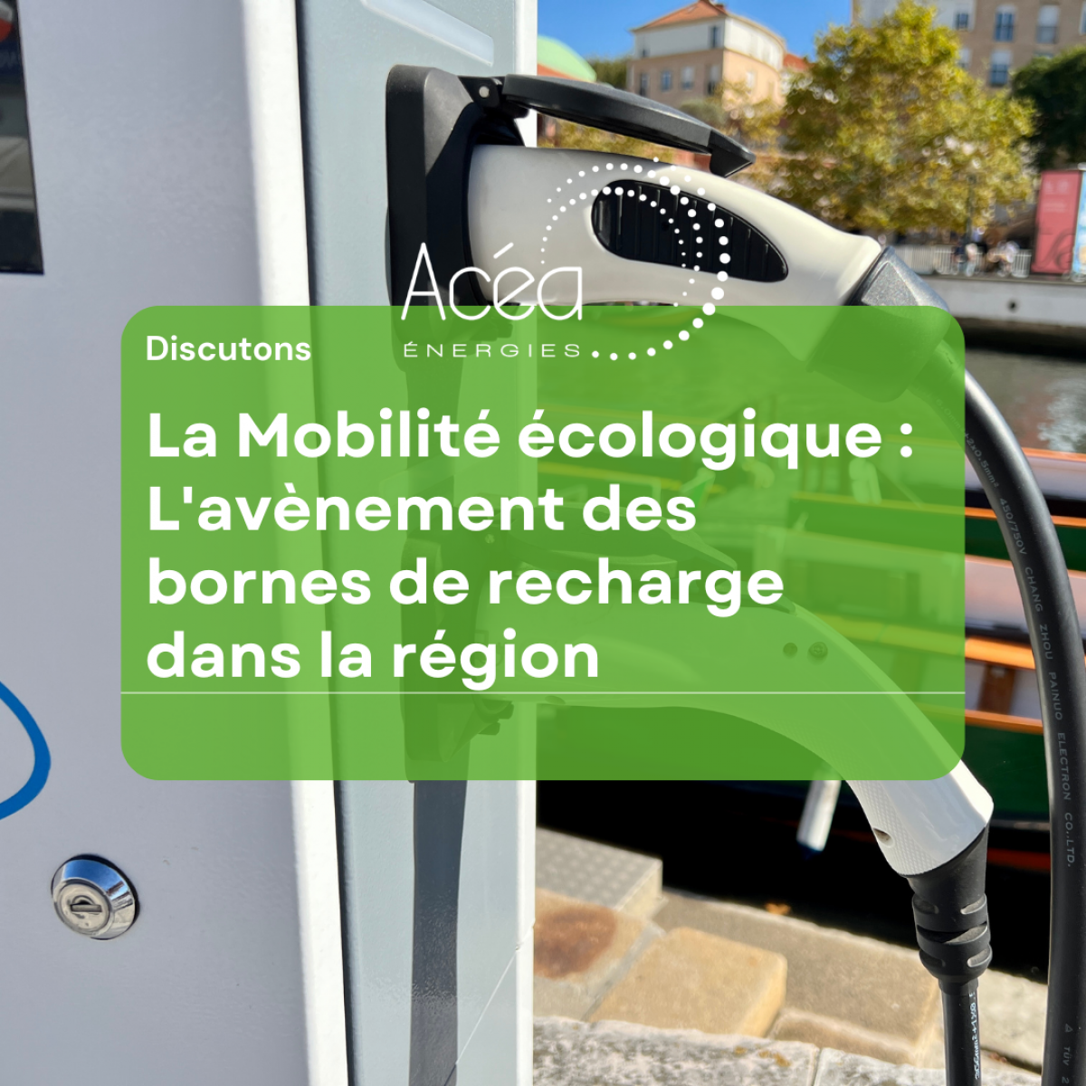 Image d'une borne de recharge pour véhicule électrique