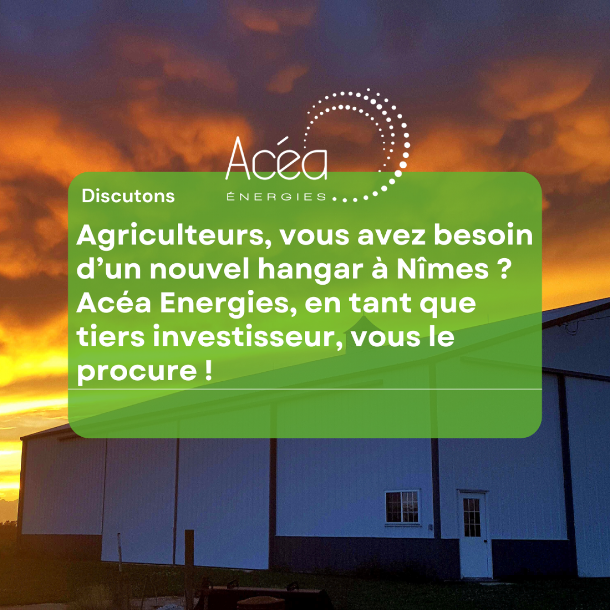 Besoin d'un nouvel hangar à Nîmes