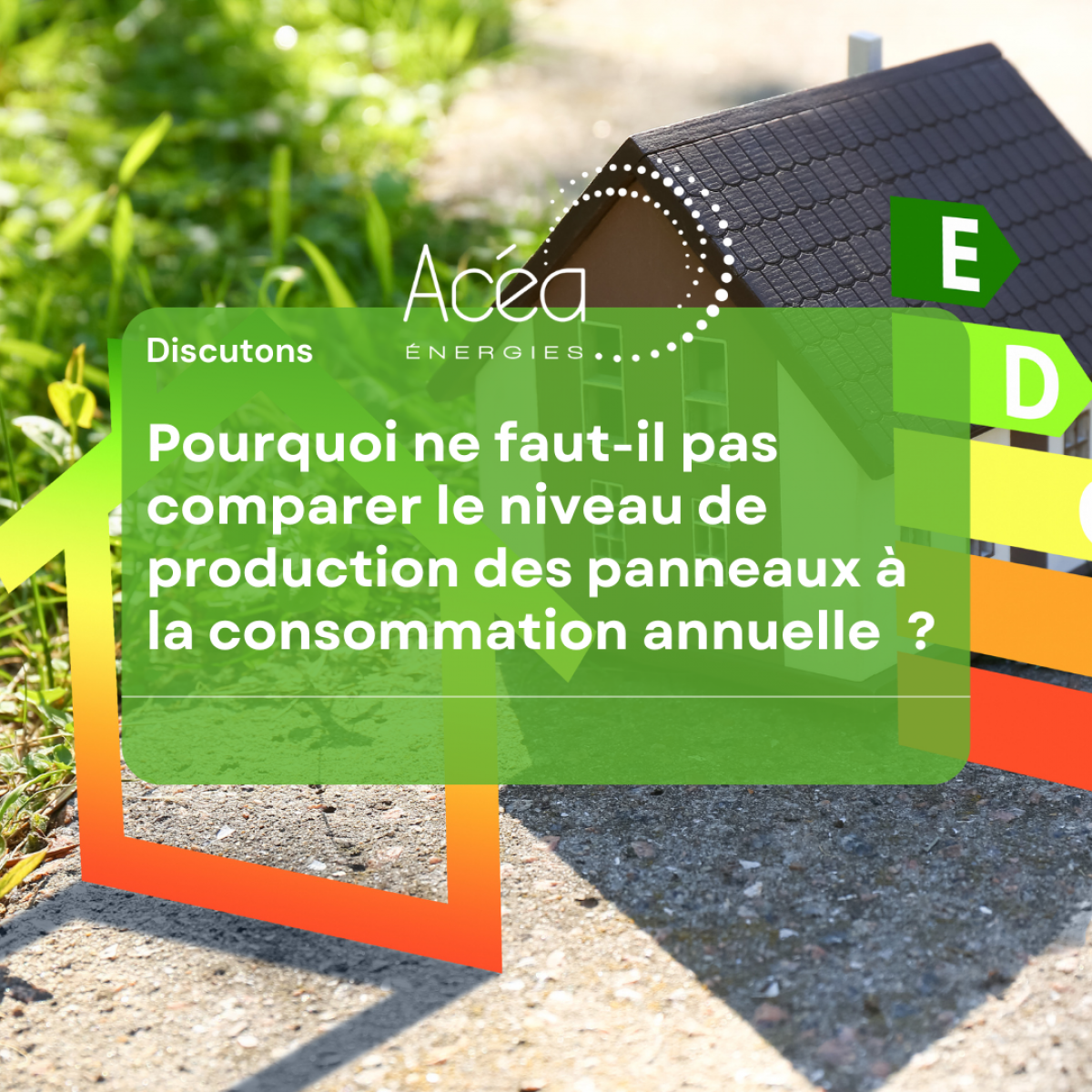 Comparer le niveau de production des panneaux et consommation annuelle